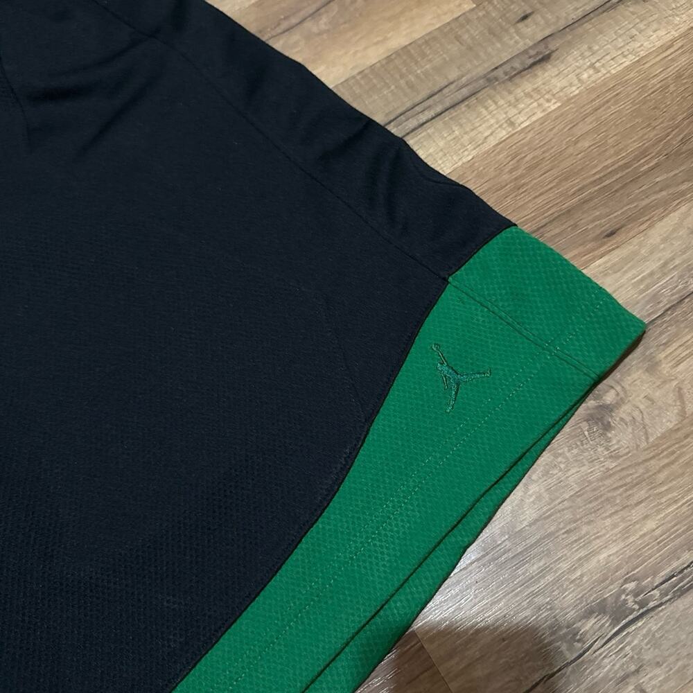 Y2K Air Jordan Green Black Baggy Vintage Basketball Size M 345069-012 Shorts - Picture 5 of 10